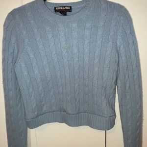 Blue cropped sweater